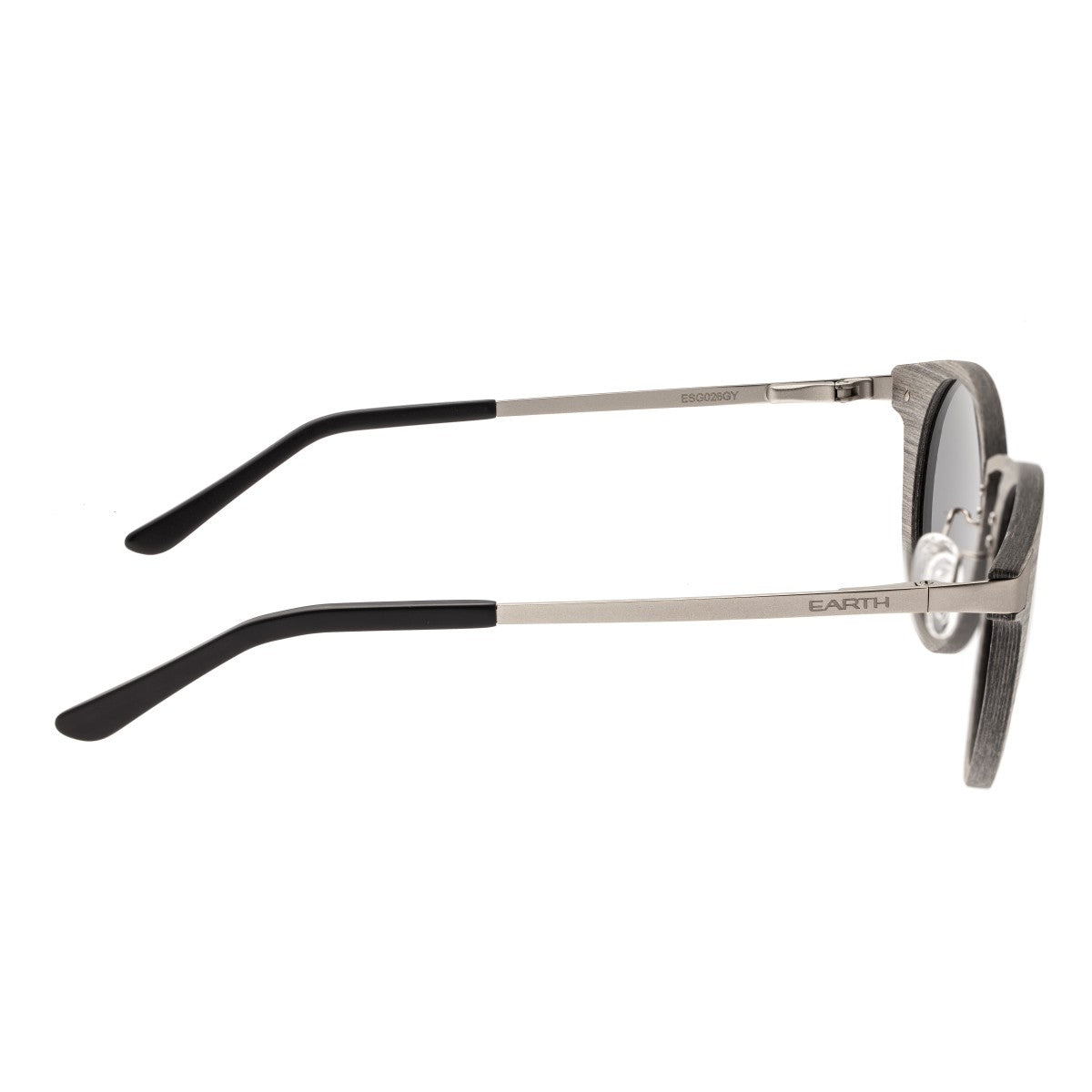 Earth Wood Zale Polarized Sunglasses - Grey/Grey - ESG026GY