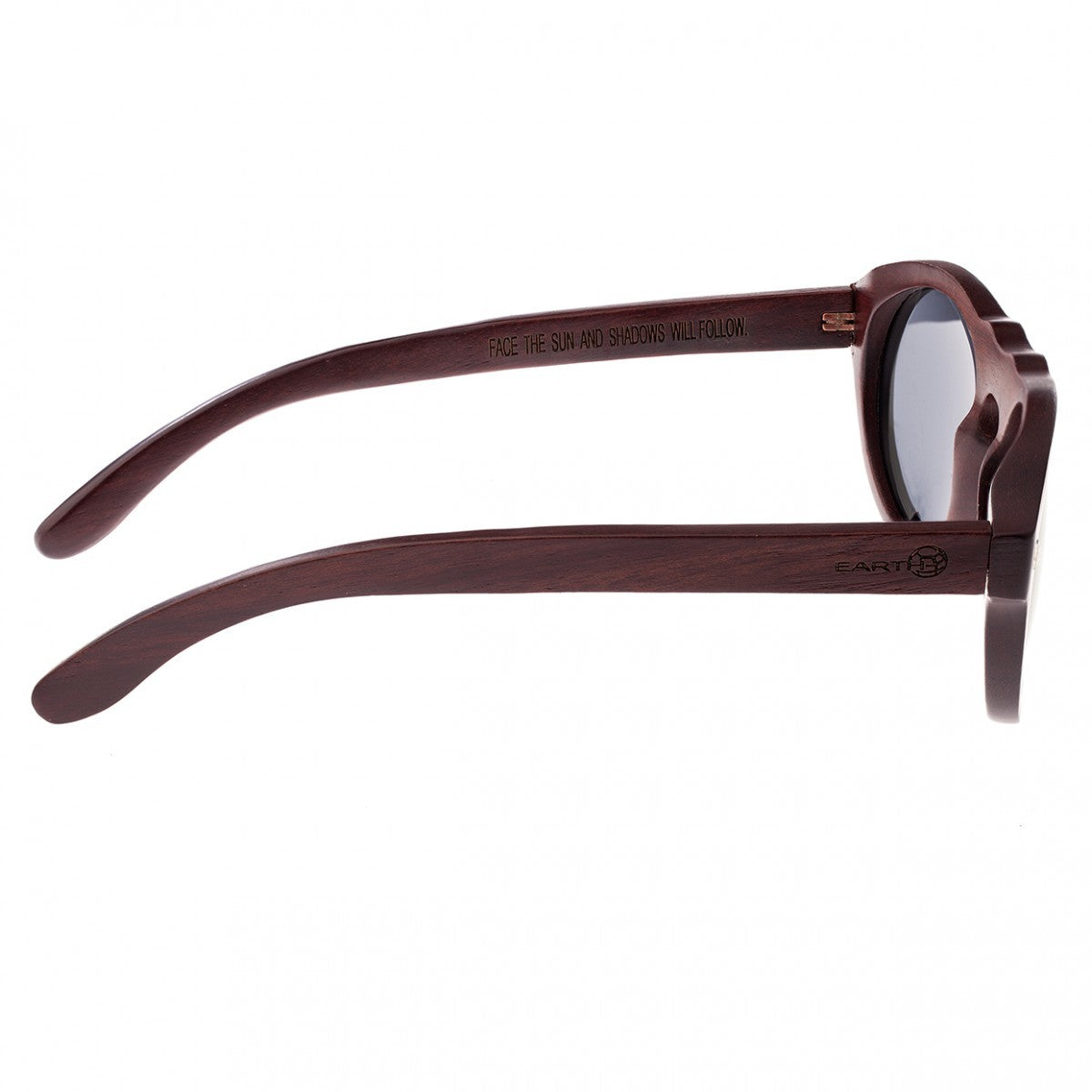 Earth Wood Sunset Polarized Sunglasses - Red Rosewood/Gold - ESG077R