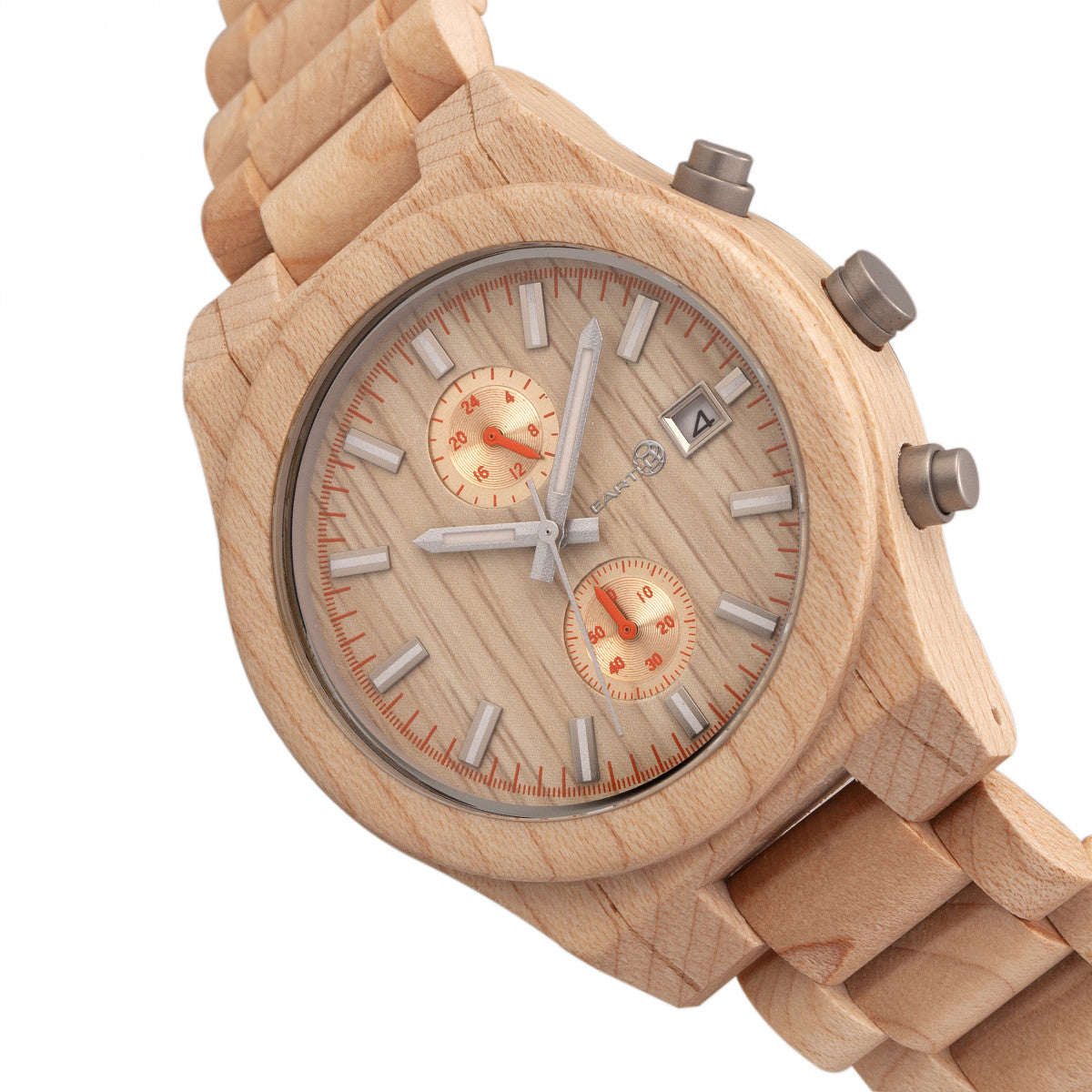 Earth Wood Castillo Bracelet Watch w/Date - Khaki - ETHEW5101