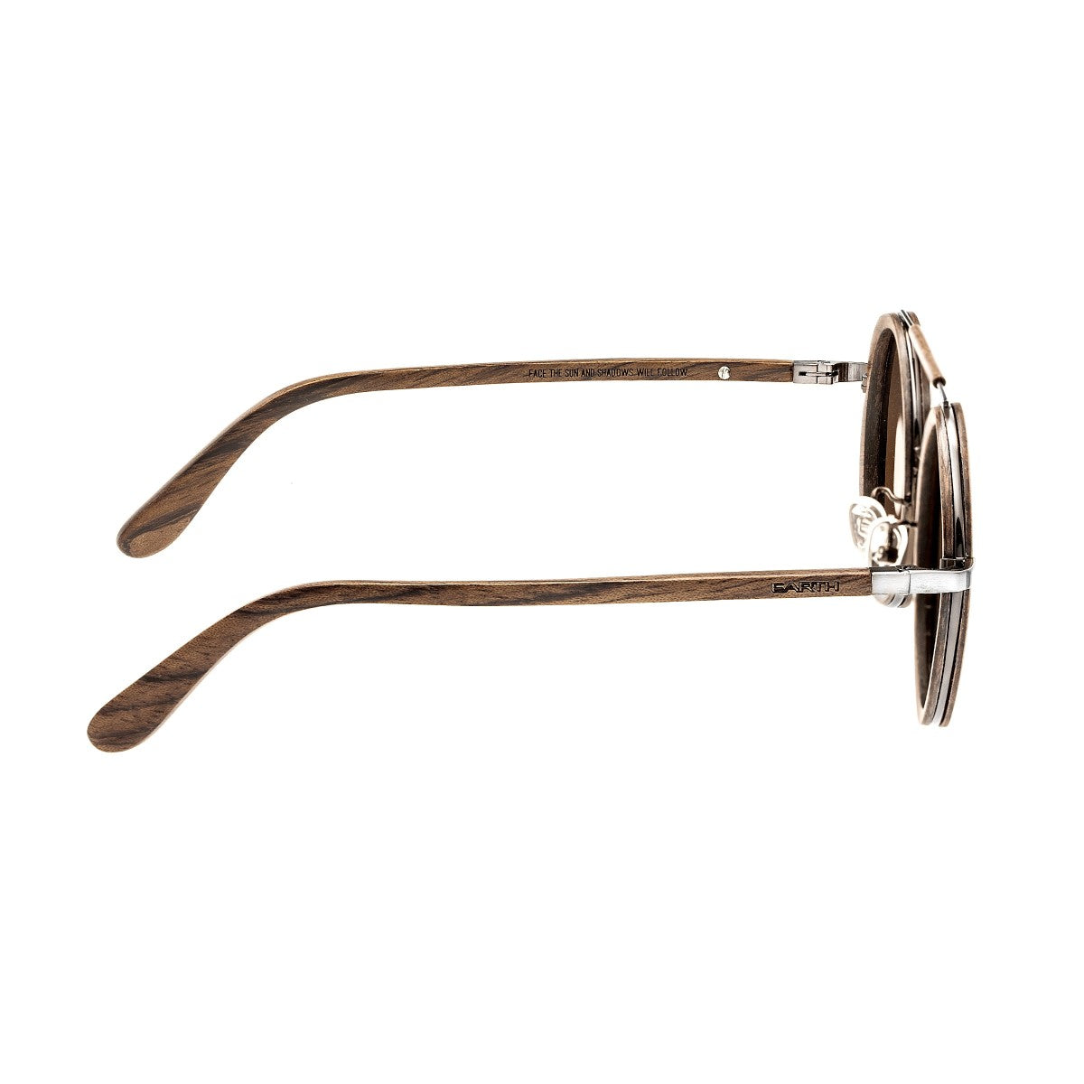 Earth Wood Bondi Polarized Sunglasses - Brown/Black - ESG003B