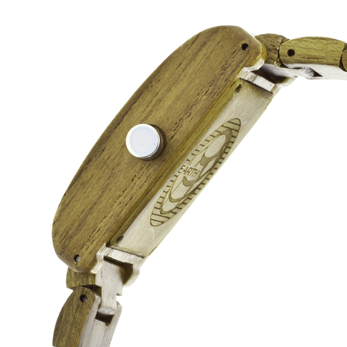 Earth Wood Trunk Bracelet Watch w/Date - Olive - ETHEW2604