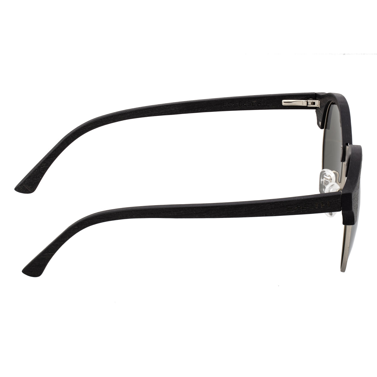 Earth Wood Misty Polarized Sunglasses - Ebony/Silver - ESG049ES