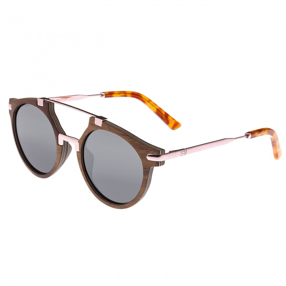 Earth Wood Petani Polarized Sunglasses - Black Walnut/Black - ESG034BW