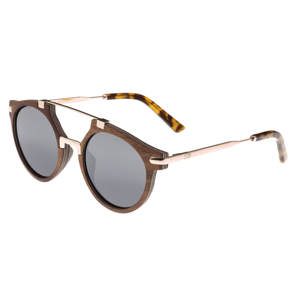 Earth Wood Petani Polarized Sunglasses - Walnut/Black - ESG034B