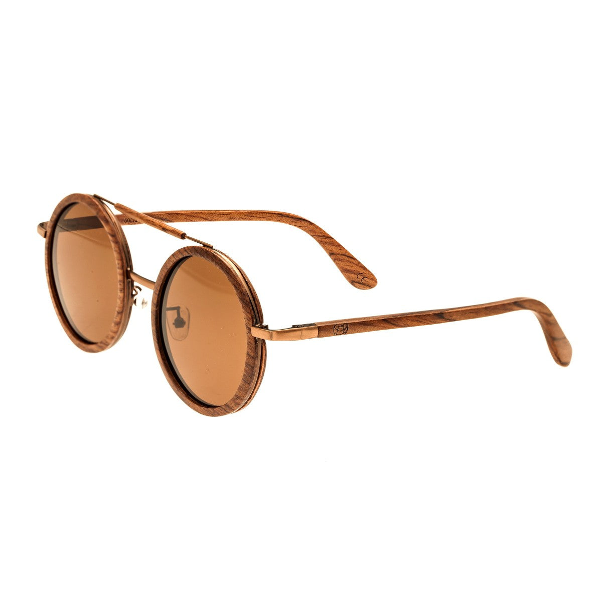Earth Wood Bondi Polarized Sunglasses - Red Rosewood/Brown - ESG003R
