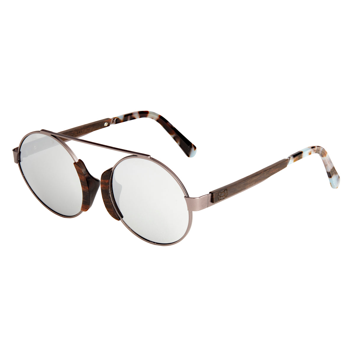 Earth Wood Anakena Polarized Sunglasses - Espresso/Silver - ESG038E