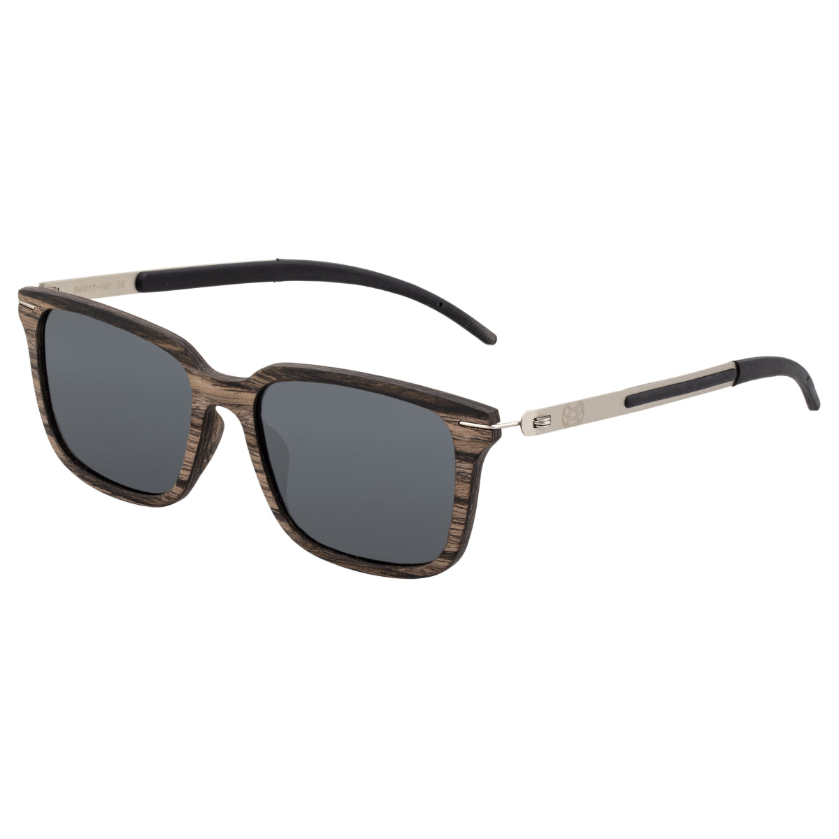Earth Wood Doumia Polarized Sunglasses - Swiss Walnut/Black - ESG043WS