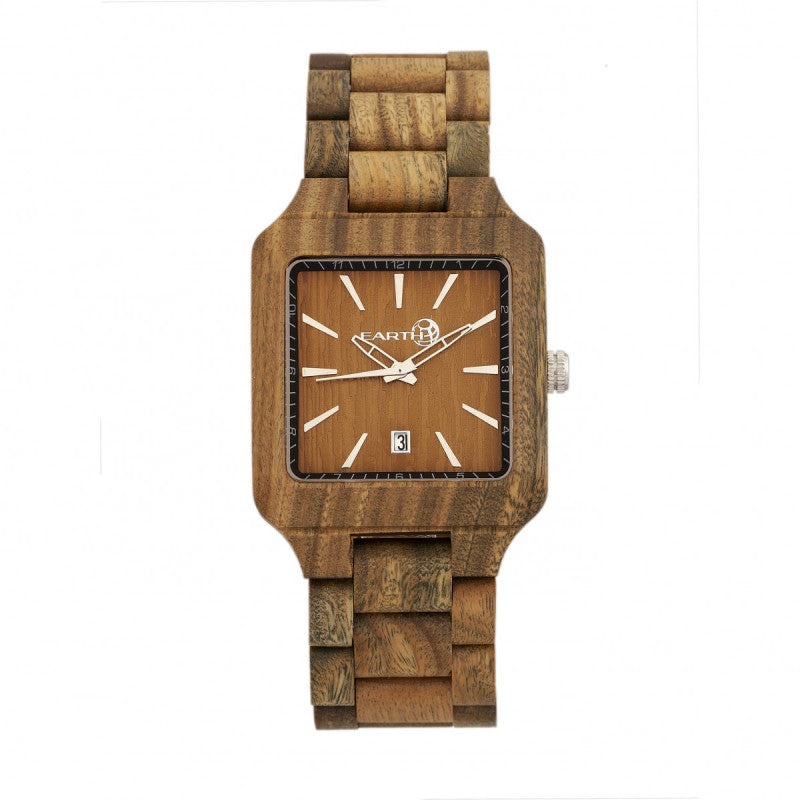 Earth Wood Arapaho Bracelet Watch w/Date