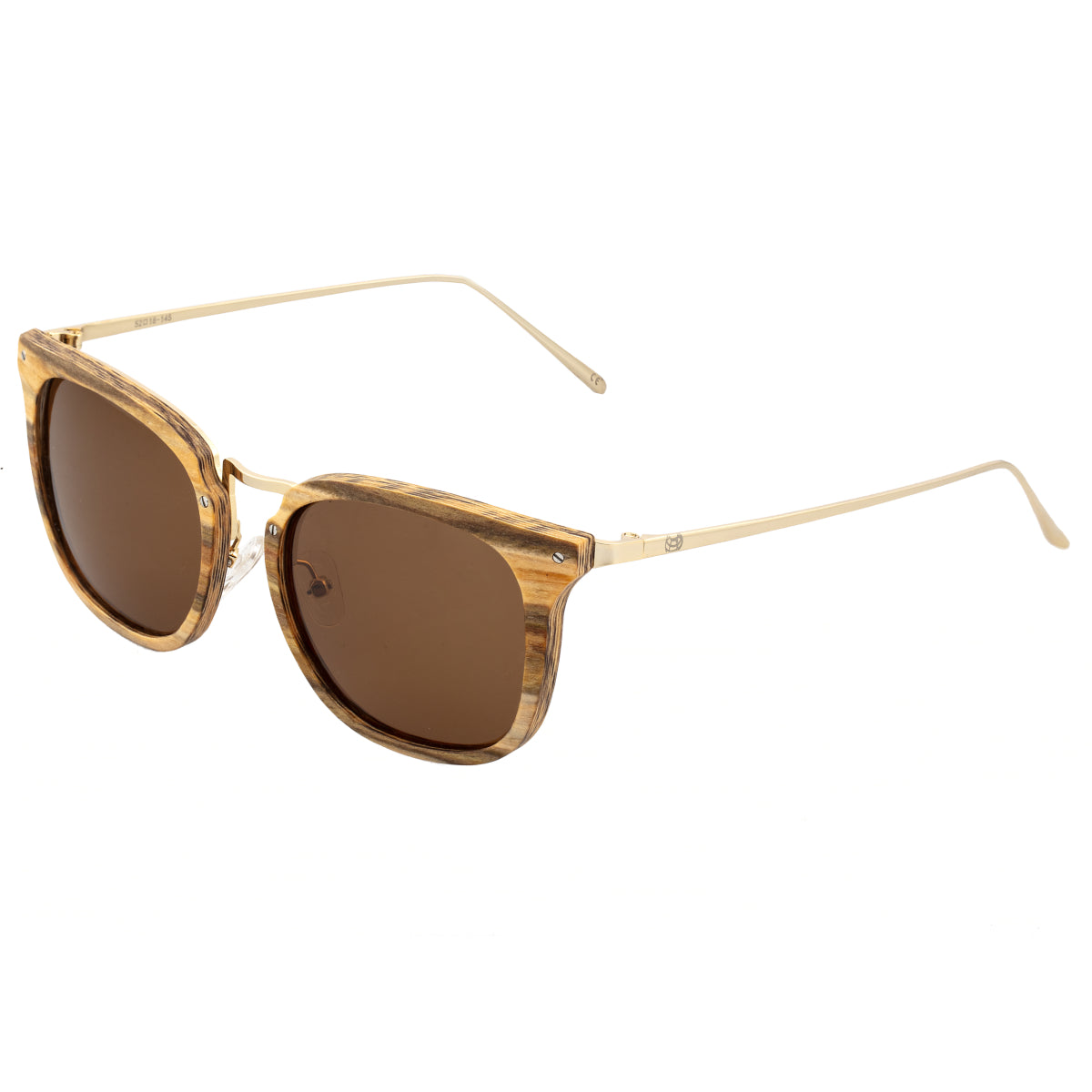 Earth Wood Nosara Polarized Sunglasses - Apple Wood/Brown - ESG047AG