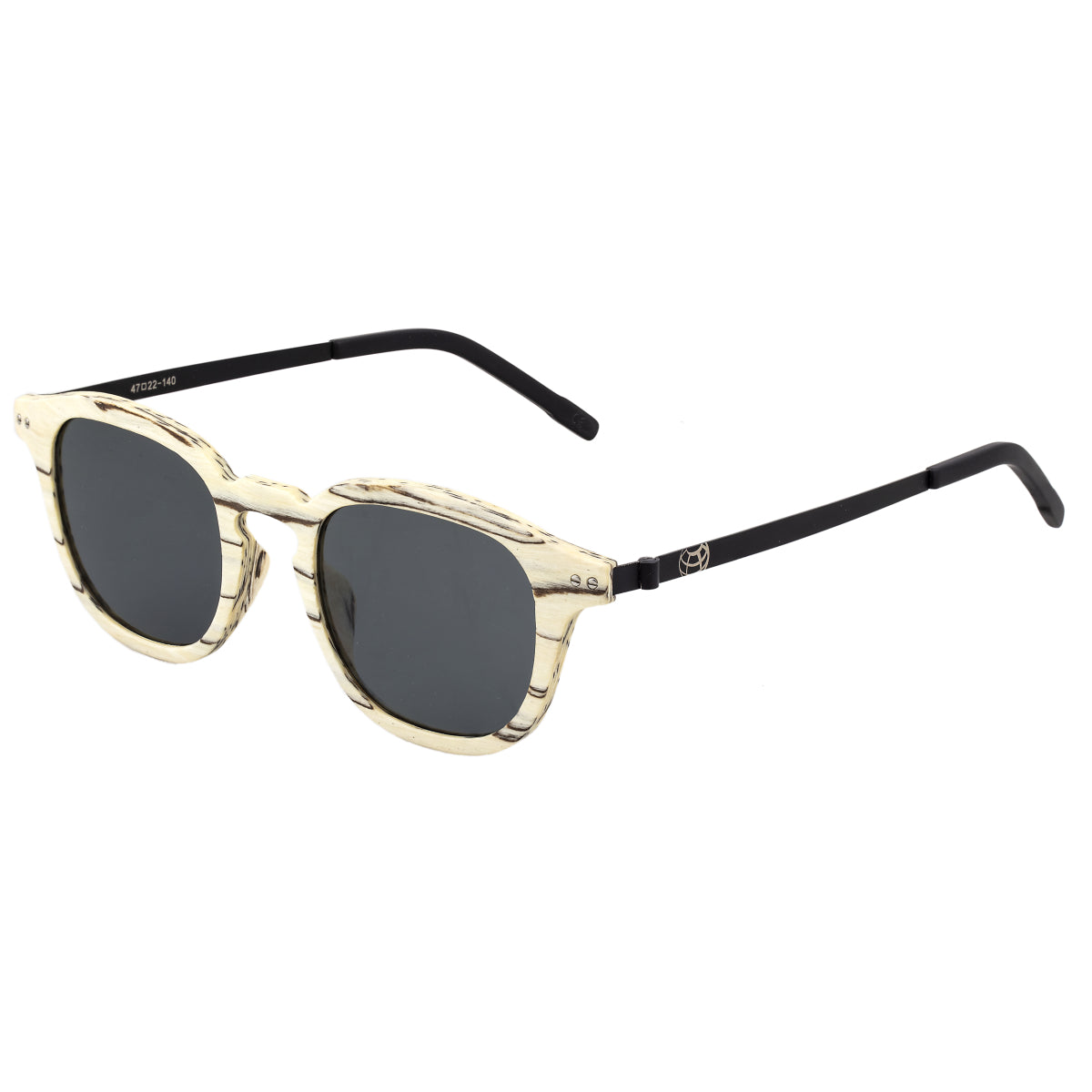 Earth Wood Kavaja Polarized Sunglasses - Ice Tree/Black - ESG042IB