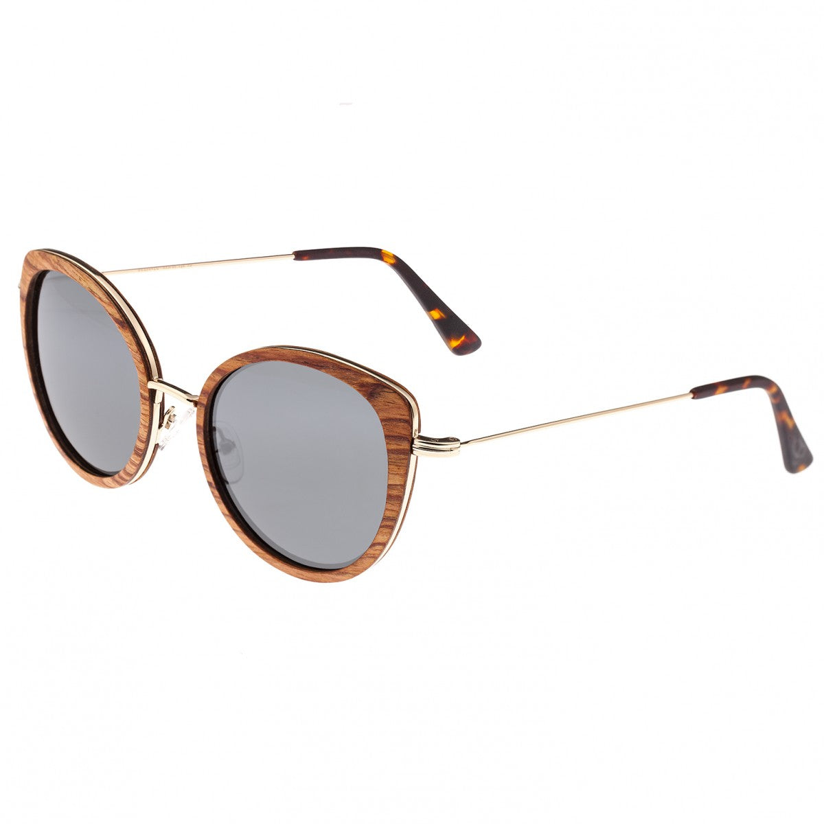 Earth Wood Oreti Polarized Sunglasses - Annato/Silver - ESG037AN