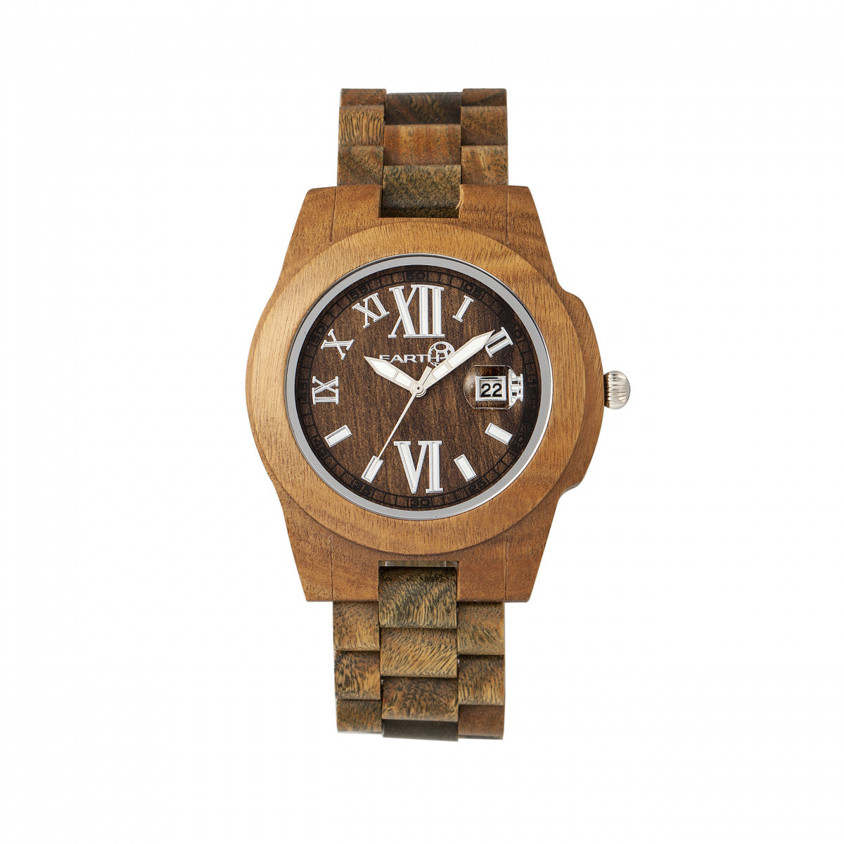 Earth Wood Heartwood Bracelet Watch w/Date - Olive - ETHEW1504