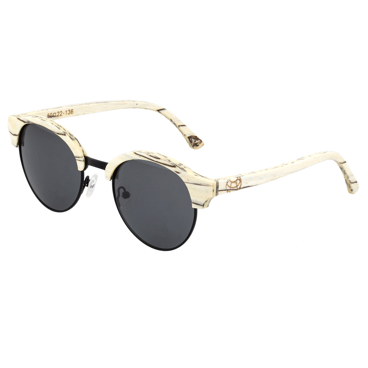 Earth Wood Misty Polarized Sunglasses - Ice Tree/Black - ESG049IB