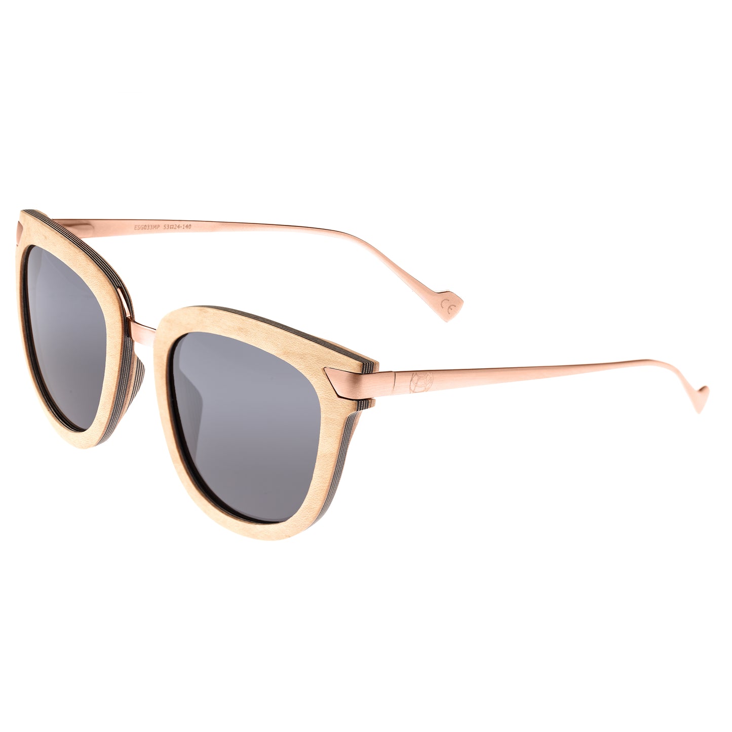 Earth Wood Nissi Polarized Sunglasses - Maple/Black - ESG033MP