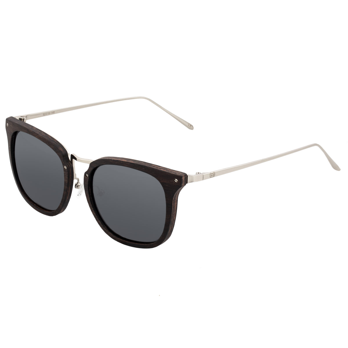 Earth Wood Nosara Polarized Sunglasses - Ebony/Black - ESG047ES