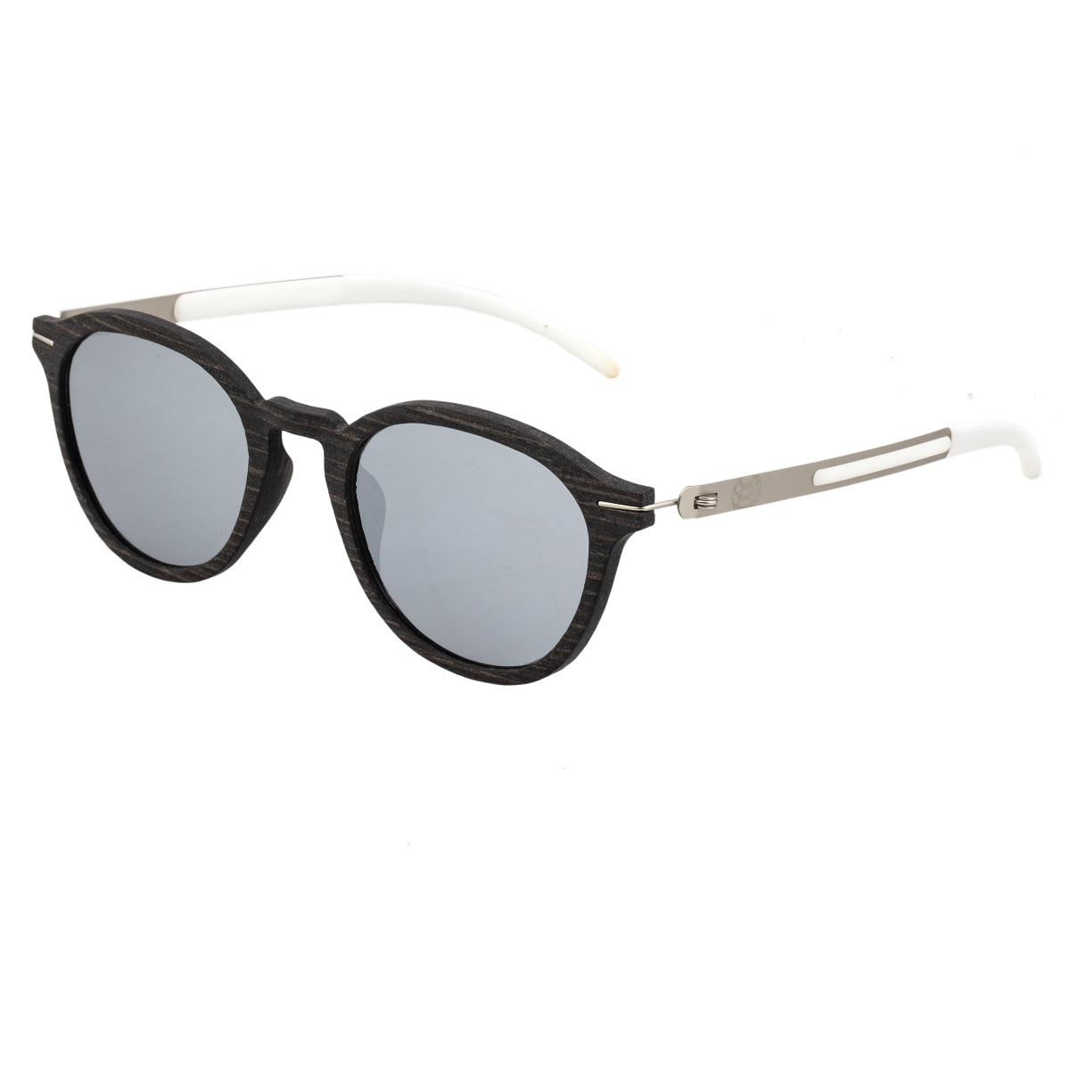 Earth Wood Sabal Polarized Sunglasses - Ebony/Silver - ESG044ES