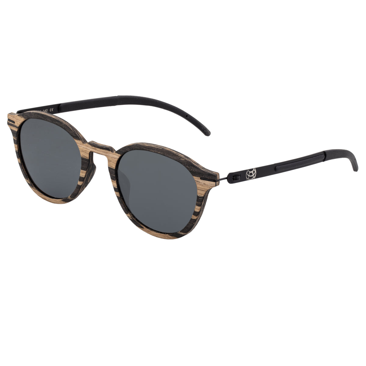 Earth Wood Sabal Polarized Sunglasses - Ebony/Black - ESG044EB