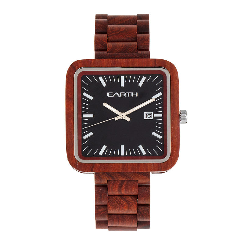 Earth Wood Berkshire Bracelet Watch w/Date