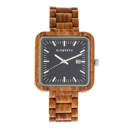 Earth Wood Berkshire Bracelet Watch w/Date - Olive  - ETHEW5704
