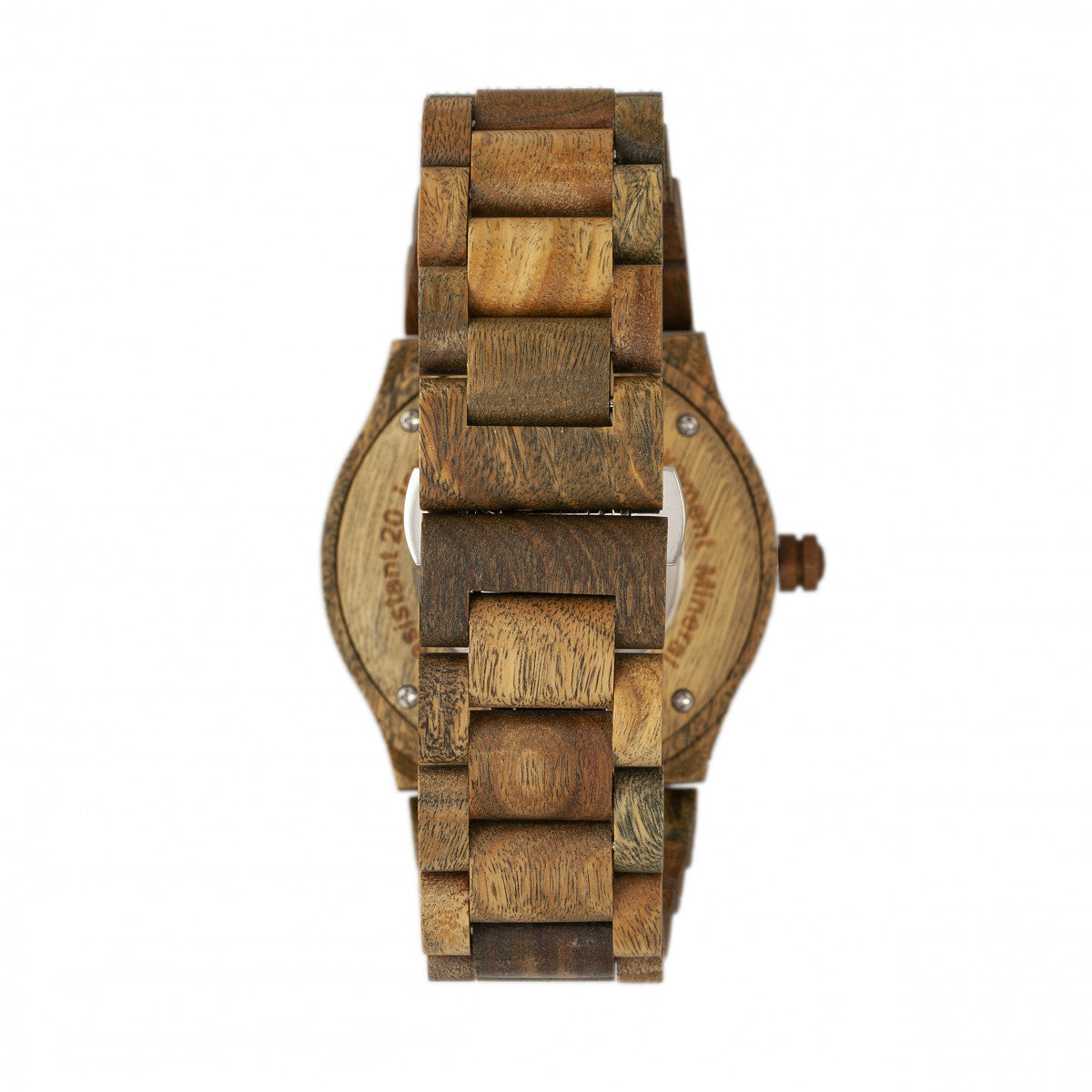 Earth Wood Grand Mesa Automatic Skeleton Bracelet Watch - Olive - ETHEW3104