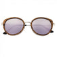 Earth Wood Oreti Polarized Sunglasses - Zebrawood/Purple - ESG037ZW