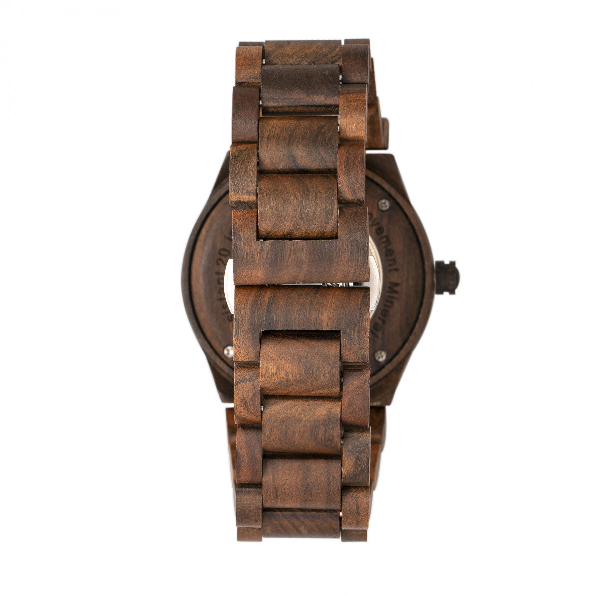 Earth Wood Grand Mesa Automatic Skeleton Bracelet Watch - Dark Brown - ETHEW3102