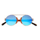 Earth Wood Anakena Polarized Sunglasses - Brown/Blue - ESG038R