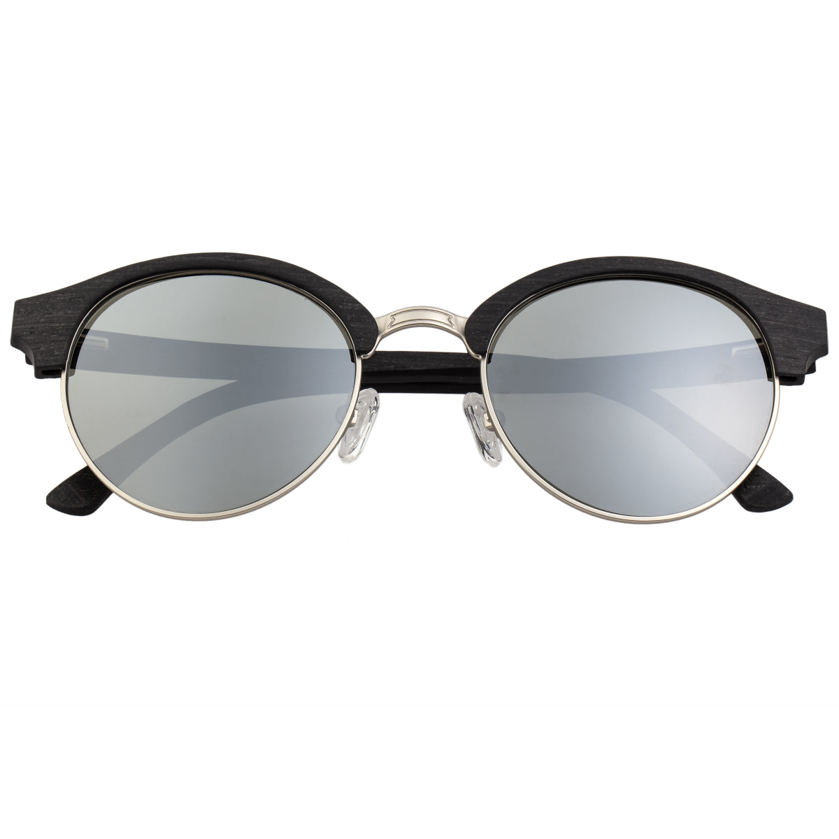 Earth Wood Misty Polarized Sunglasses - Ebony/Silver  - ESG049ES