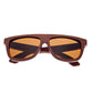 Earth Wood Imperial Polarized Sunglasses - Red Rosewood/Brown - ESG031R