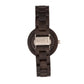 Earth Wood Mimosa Bracelet Watch w/Day/Date - Dark Brown - ETHEW5402