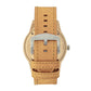 Earth Wood Hyperion Leather-Band Watch w/Day/Date - Khaki/Tan - ETHEW5901