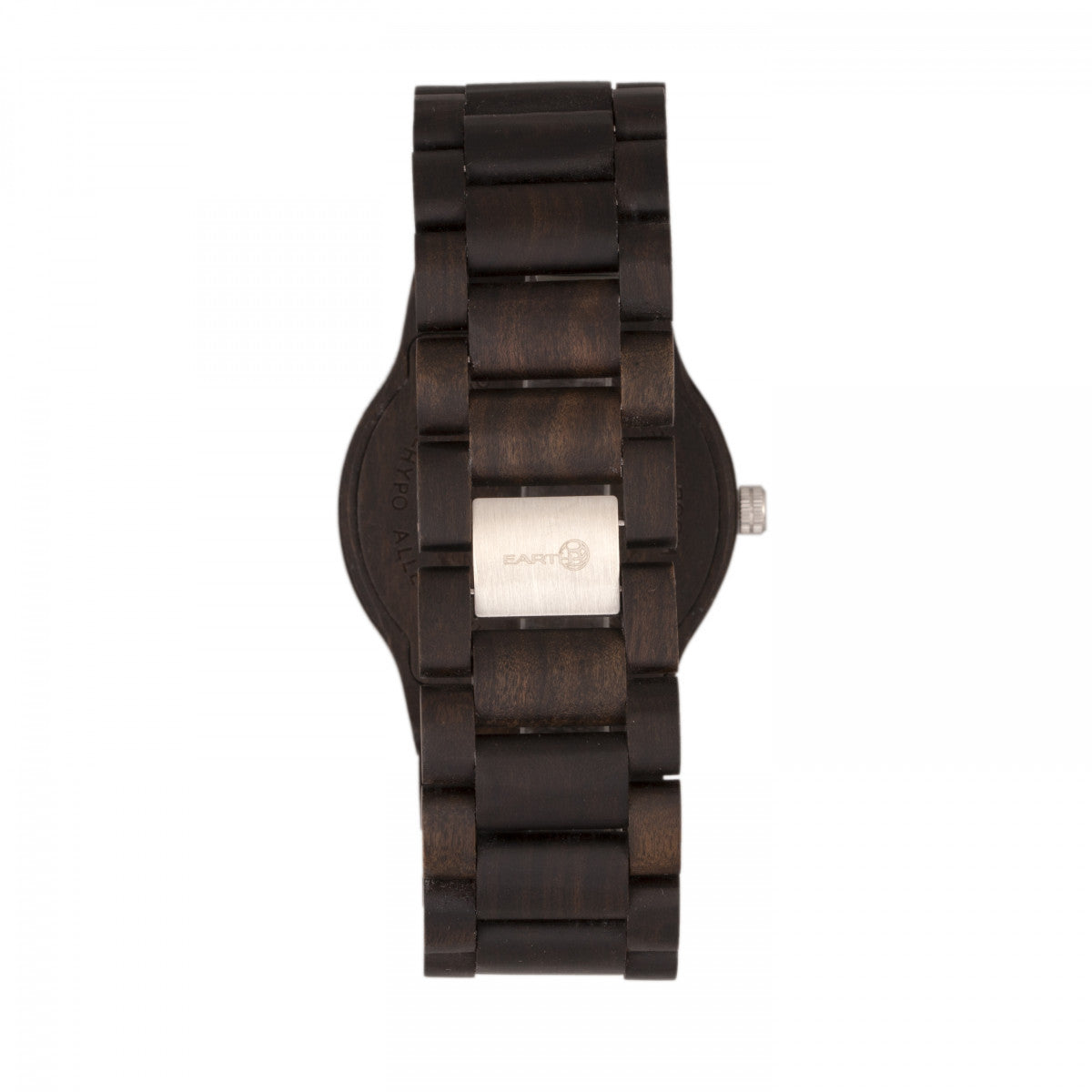 Earth Wood Bonsai Bracelet Watch w/Day/Date - Dark Brown - ETHEW5302