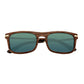 Earth Wood Queensland Polarized Sunglasses - Brown/Blue - ESG011BL