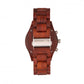Earth Wood Castillo Bracelet Watch w/Date - Red - ETHEW5103