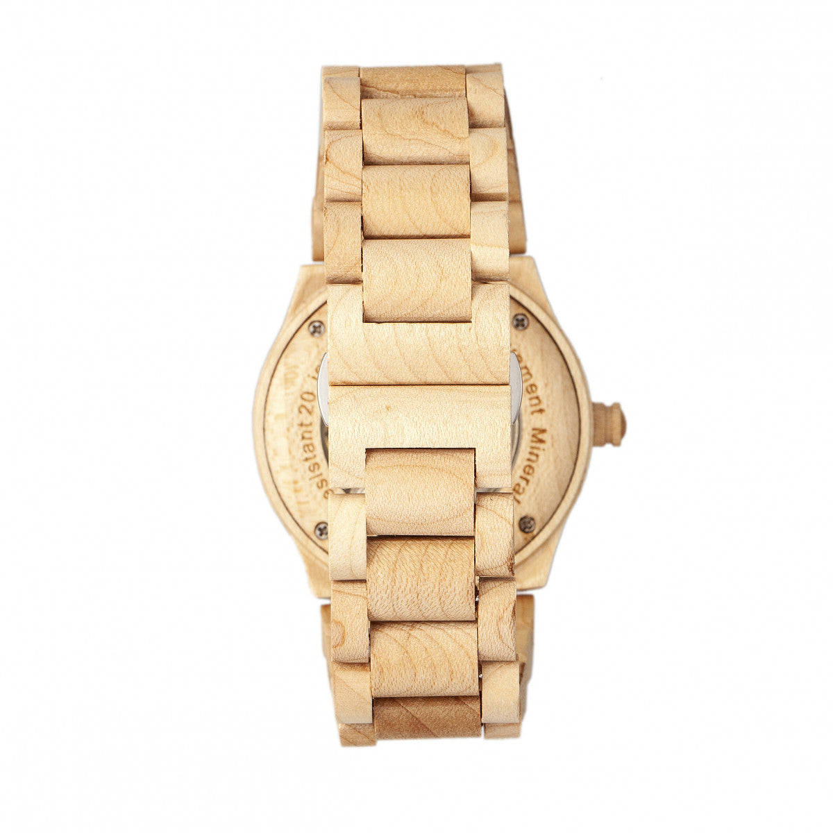 Earth Wood Grand Mesa Automatic Skeleton Bracelet Watch - Khaki/Tan - ETHEW3101