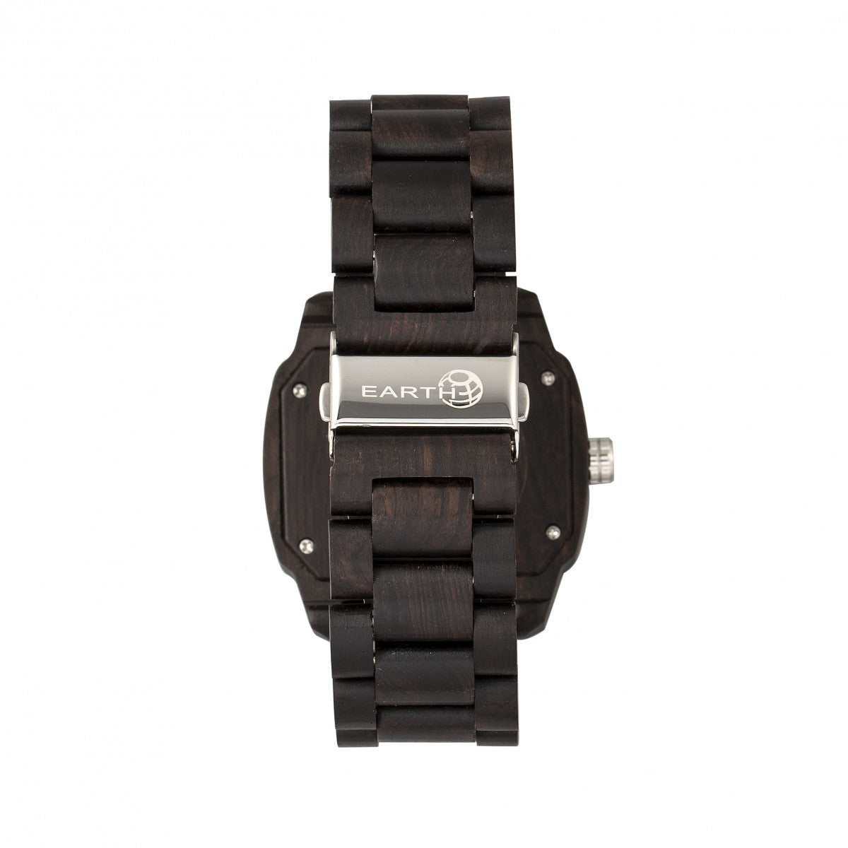Earth Wood Scaly Bracelet Watch w/Date - Dark Brown - ETHEW2102