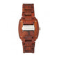 Earth Wood Sagano Bracelet Watch w/Date - Red - ETHEW2403