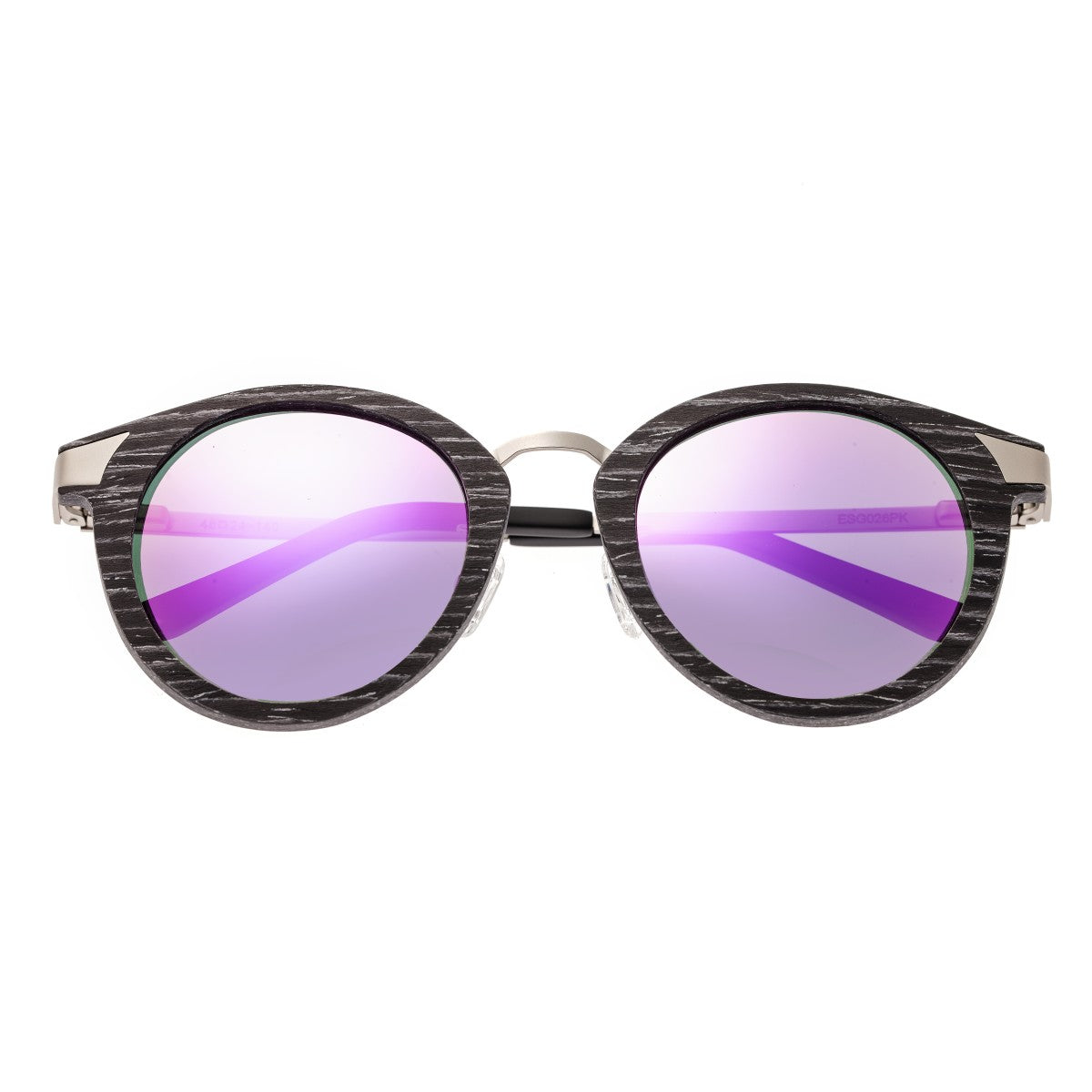 Earth Wood Zale Polarized Sunglasses - Black Stripe/Pink - ESG026PK