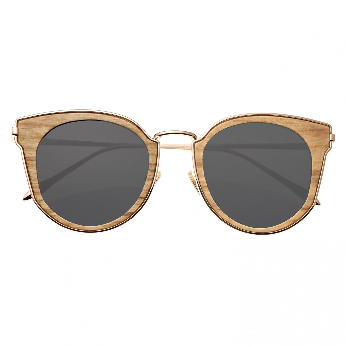 Earth Wood Karekare Polarized Sunglasses - Walnut/Black - ESG028W