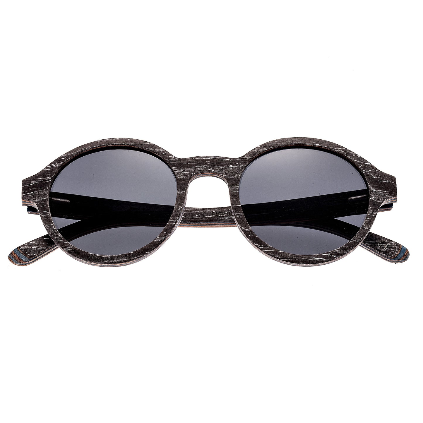 Earth Wood Maho Polarized Sunglasses - Black Stripe/Black - ESG085G