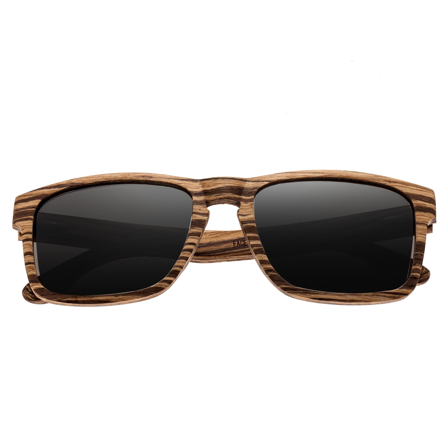 Earth Wood Whitehaven Polarized Sunglasses - Zebrawood/Black - ESG080Z
