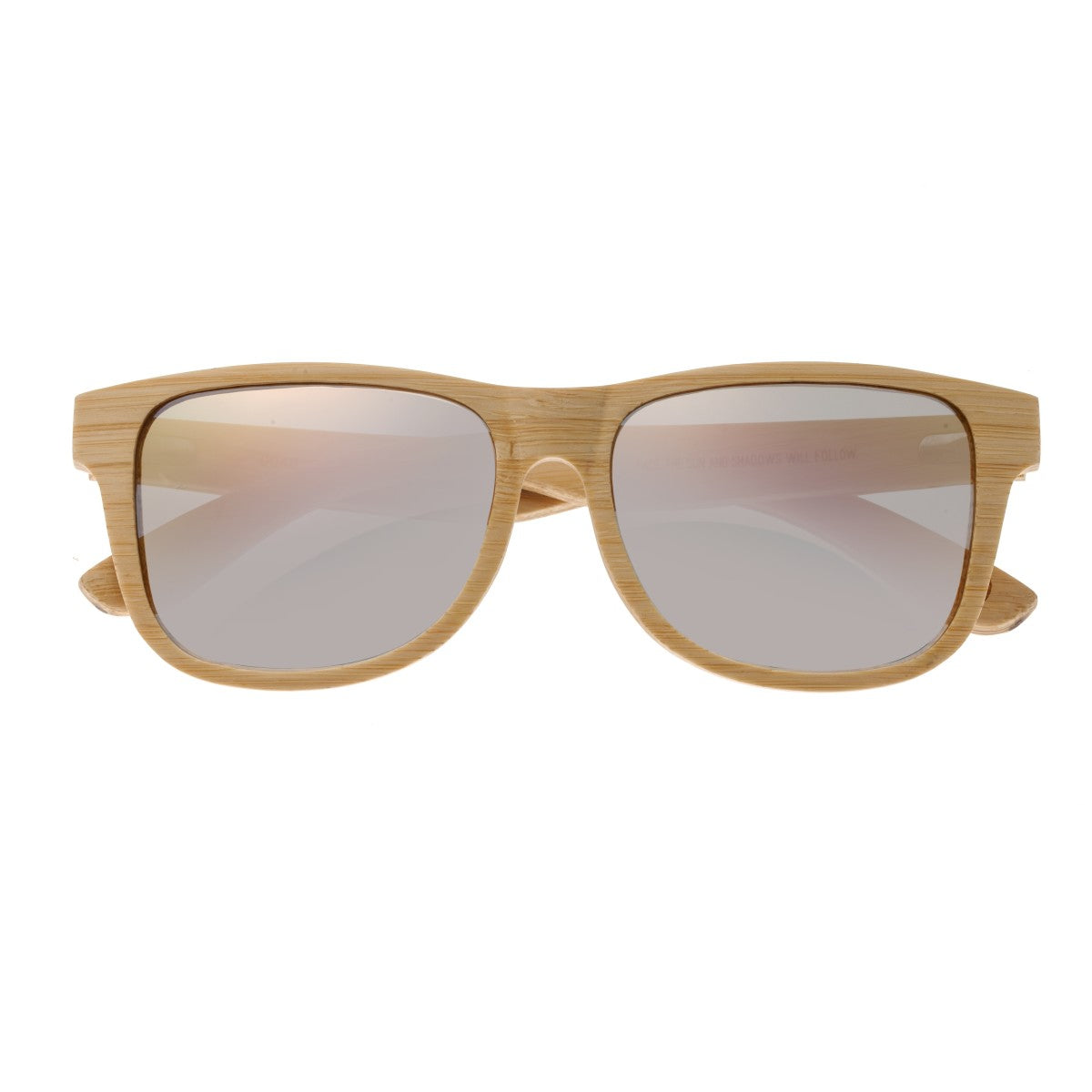 Earth Wood Solana Polarized Sunglasses - Bamboo/Rose Gold - ESG004B