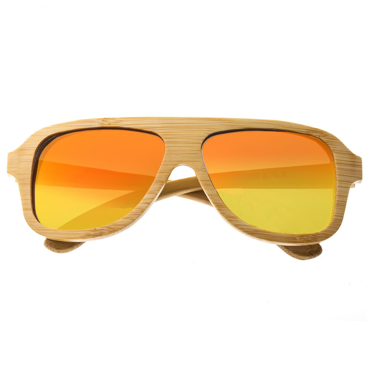 Earth Wood Siesta Polarized Sunglasses - Khaki/Red - ESG067B