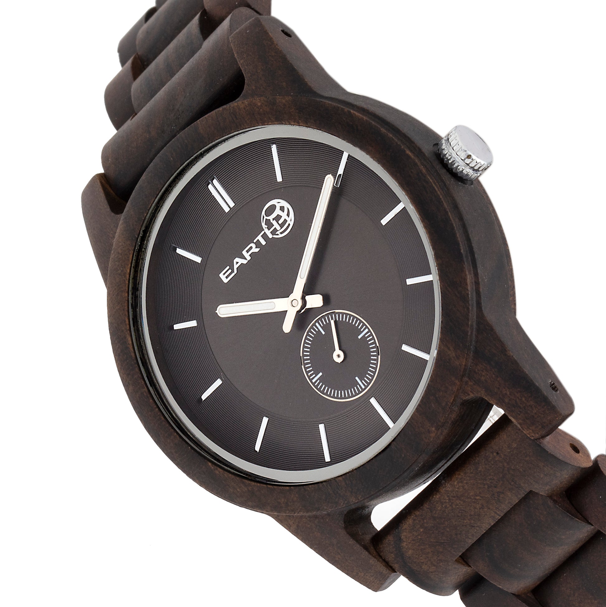 Earth Wood Blue Ridge Bracelet Watch - Dark Brown - ETHEW5802