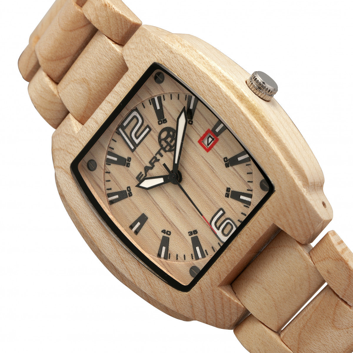 Earth Wood Sagano Bracelet Watch w/Date - Khaki/Tan - ETHEW2401