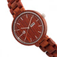 Earth Wood Mimosa Bracelet Watch w/Day/Date - Red - ETHEW5403