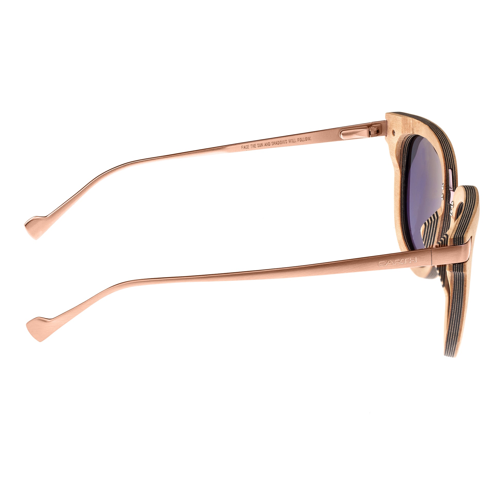 Earth Wood Nissi Polarized Sunglasses - Maple/Black - ESG033MP