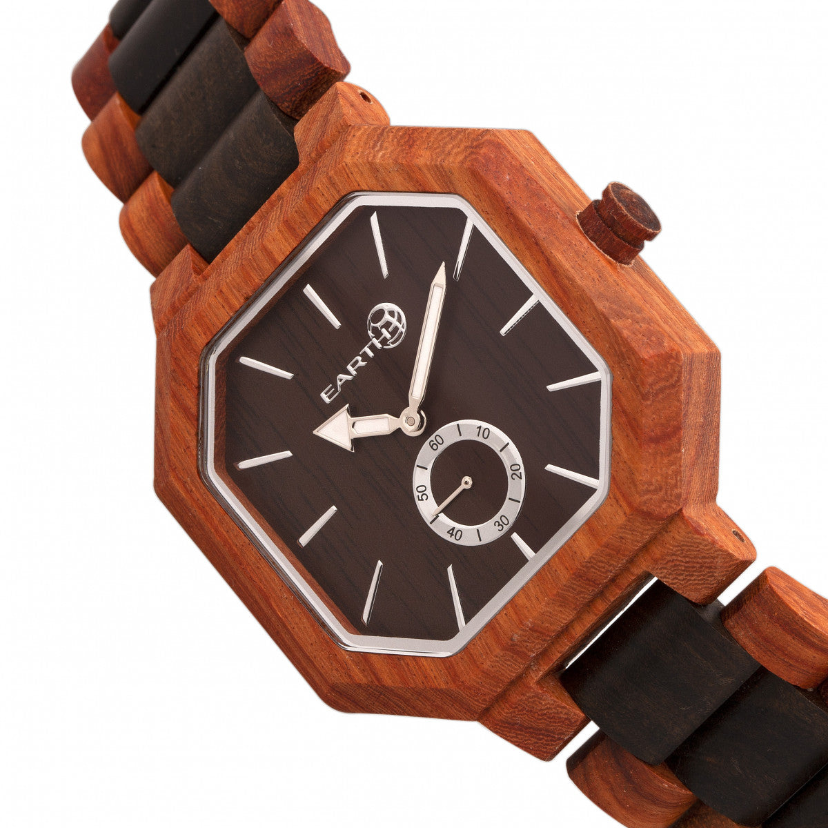Earth Wood Acadia Bracelet Watch - Dark Brown/Red - ETHEW4705