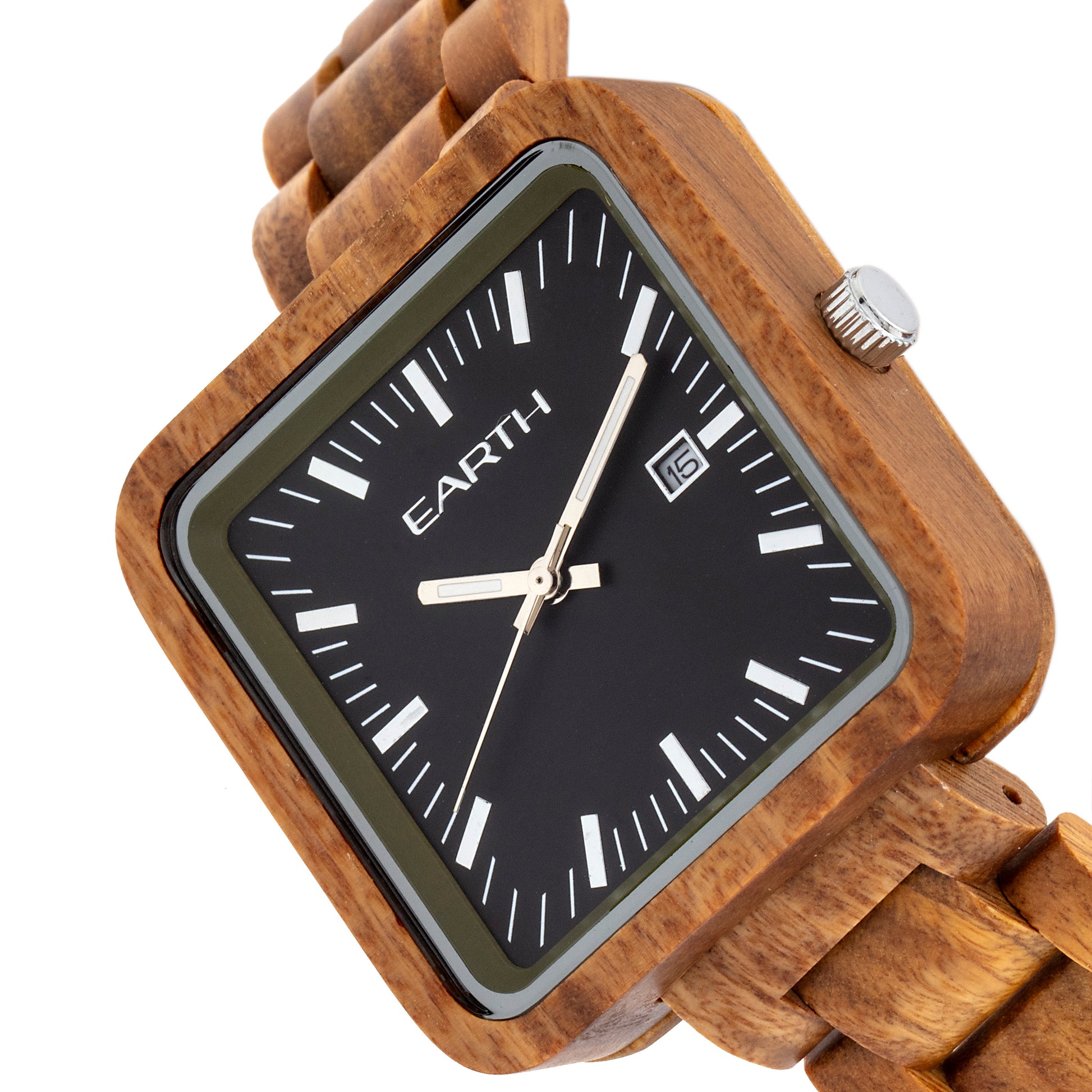 Earth Wood Berkshire Bracelet Watch w/Date - Olive  - ETHEW5704
