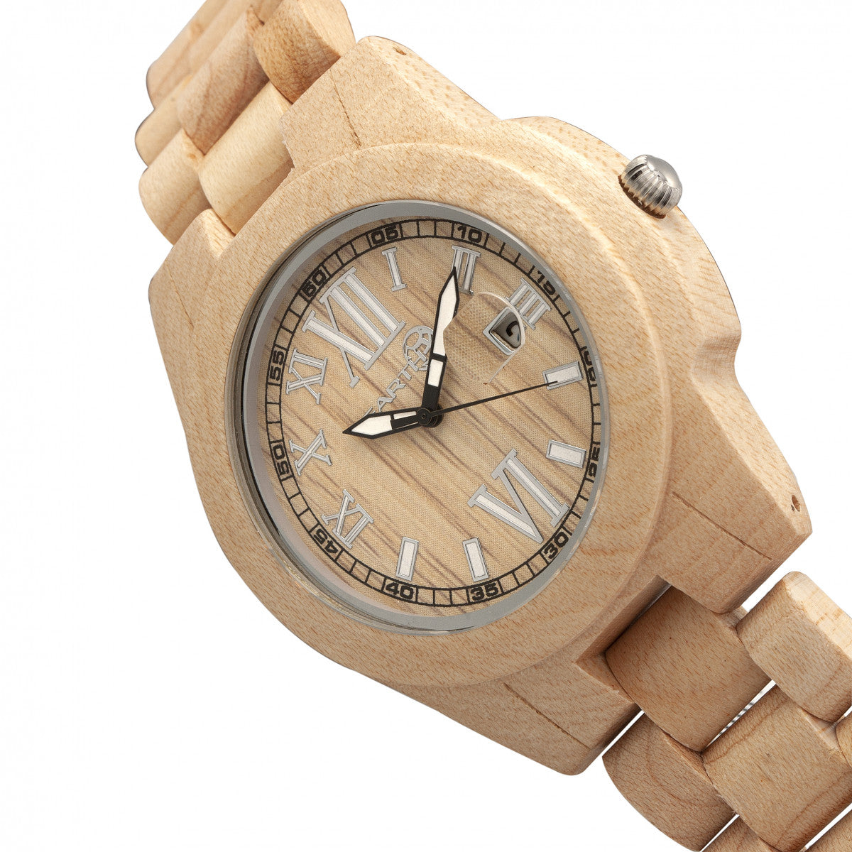 Earth Wood Heartwood Bracelet Watch w/Date - Khaki/Tan - ETHEW1501